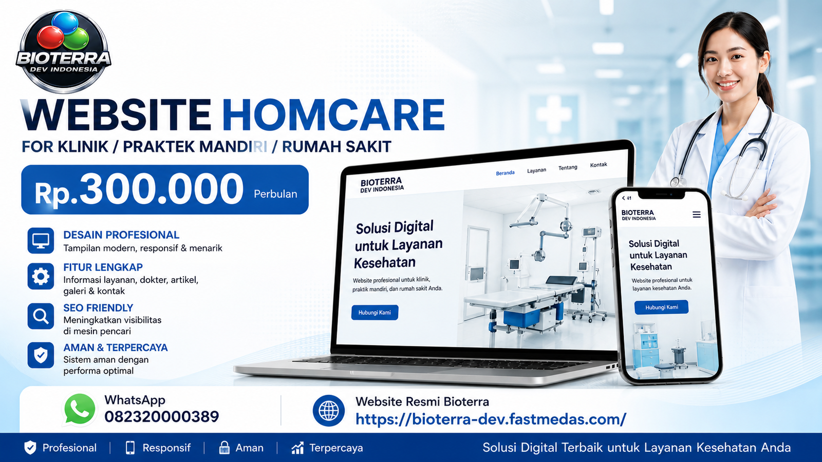 WEBSITE HOMECARE / KLINIK / PRAKTEK MANDIRI
