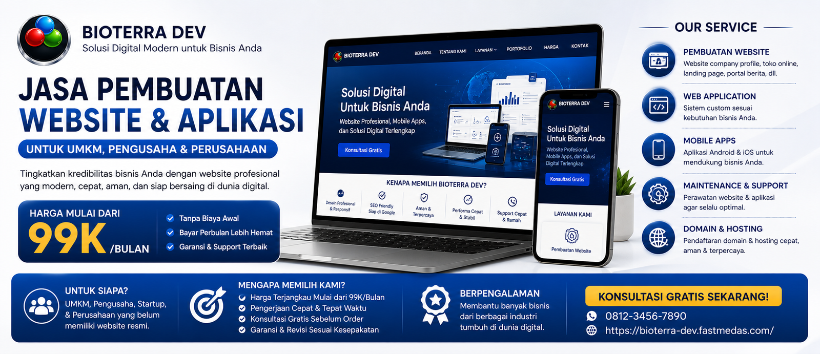CUSTOM WEBSITE & APLIKASI ANDROID